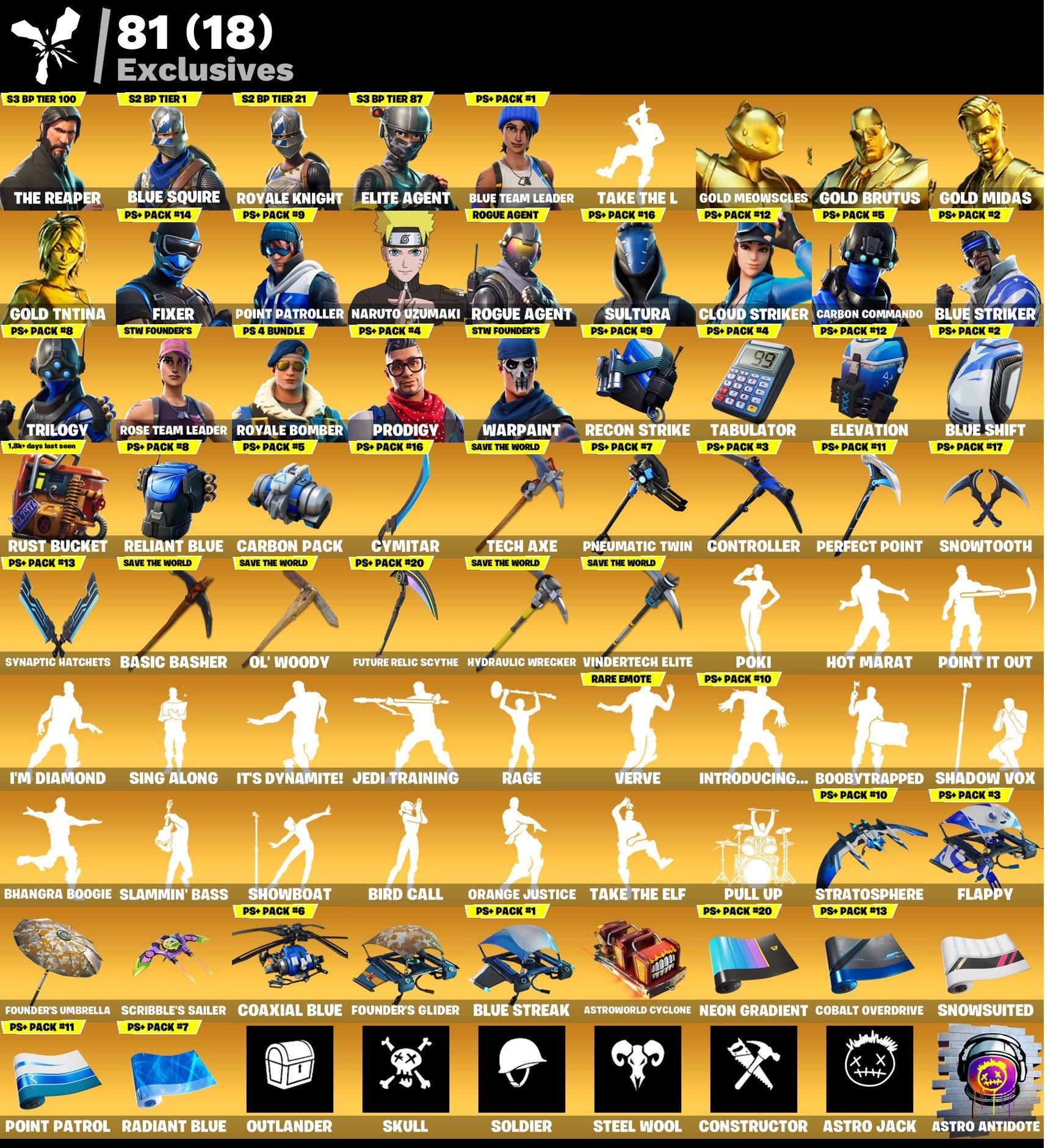 🎨 264 скинов | 🌟 Fortnite аккаунт