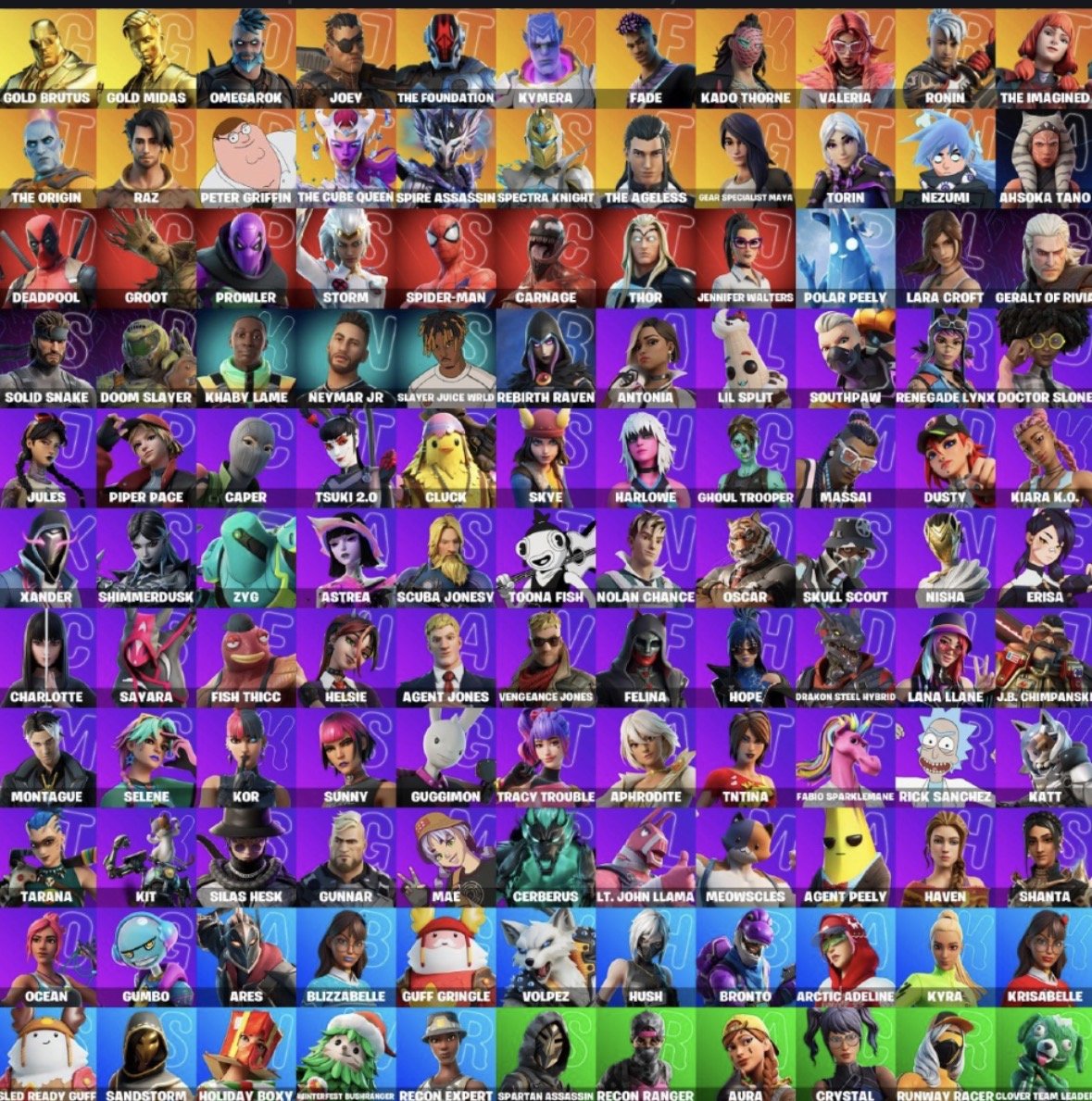 🎨 121 skins | 🌟 Fortnite account