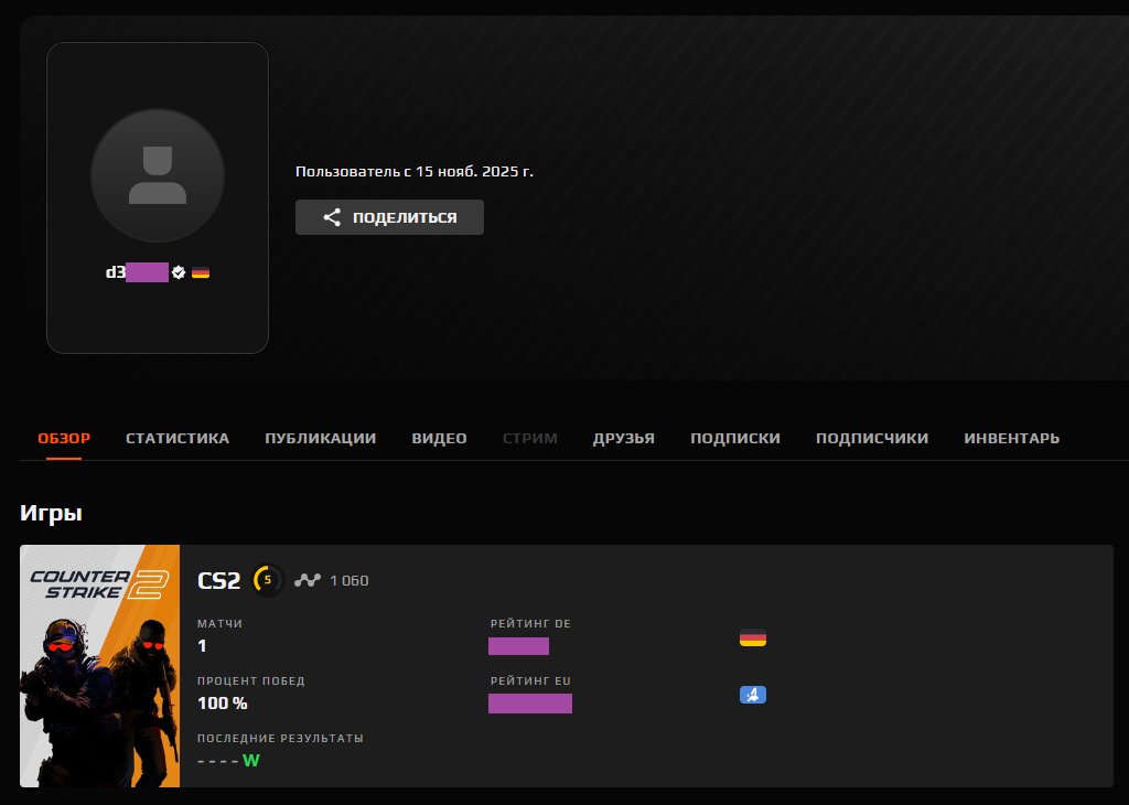 🔥 Faceit LVL 5 | 🎯 1060 ELO | 🕒 0.8 hours — Ready for Ranked Matches!