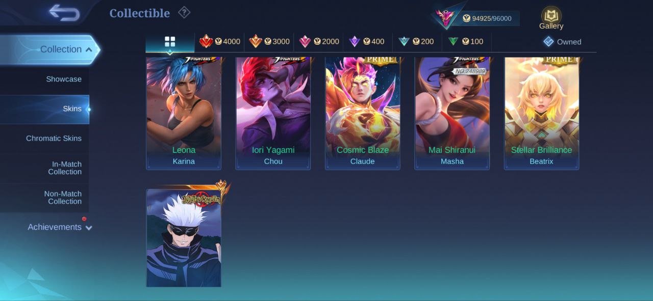🎮 Mobile Legends account | Mythic | 119 heroes | 287 skins