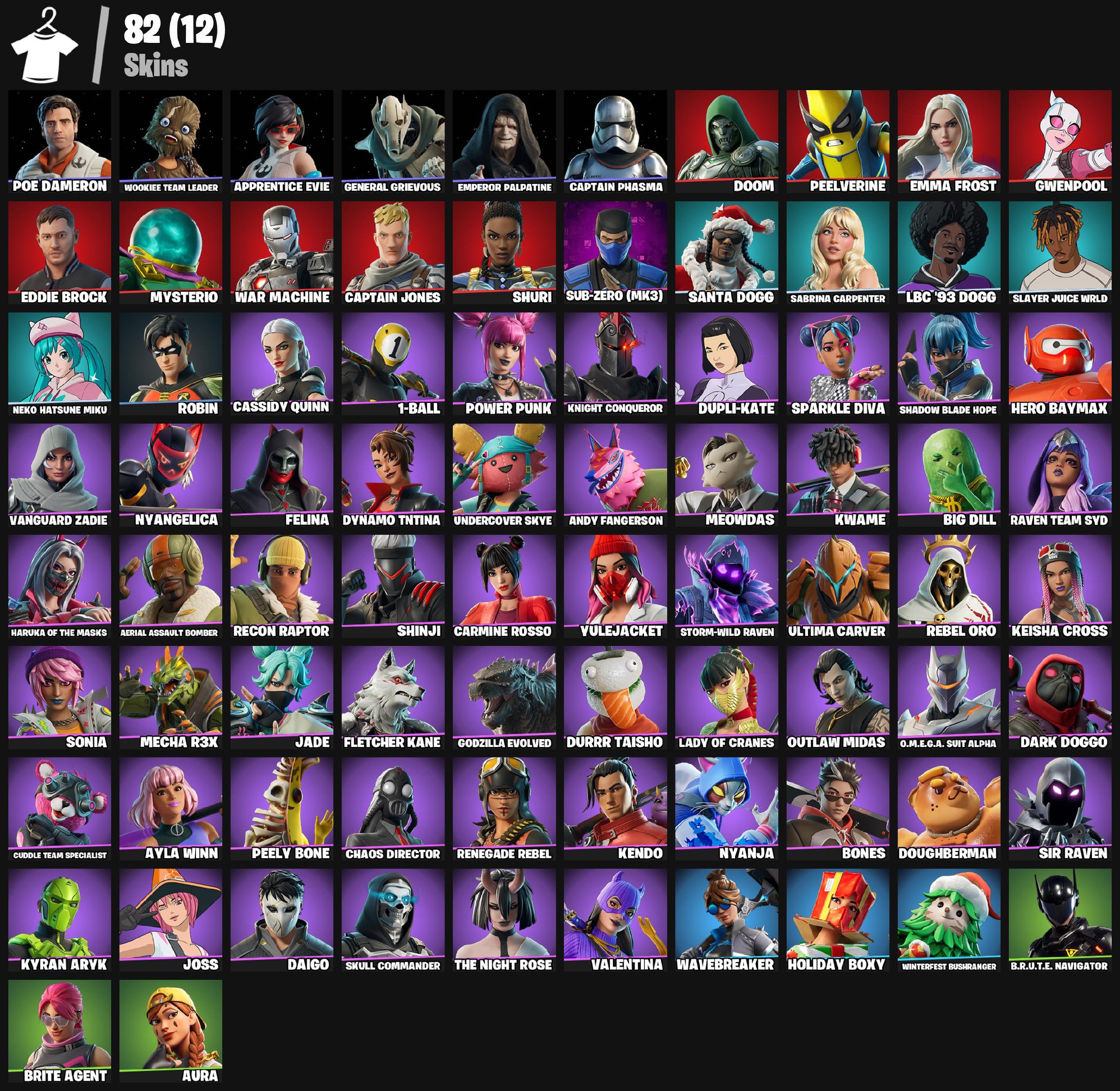 🎨 82 скина | 🌟 Fortnite аккаунт