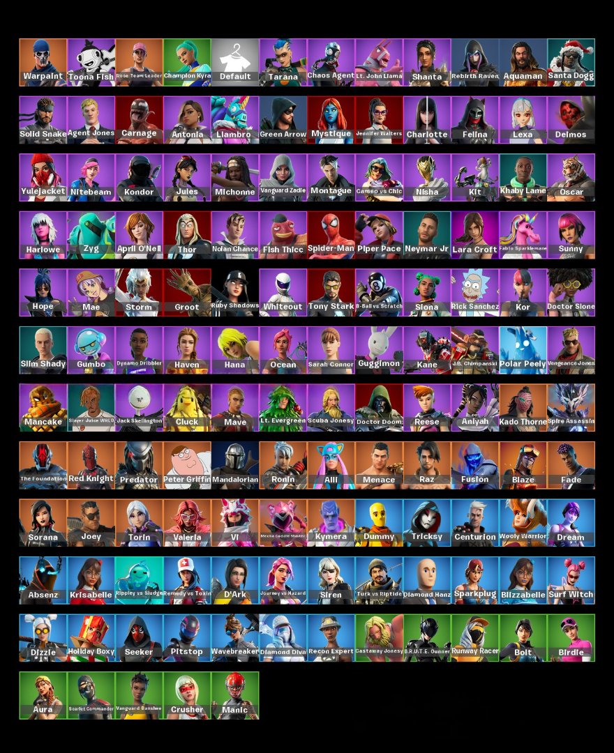 💪 138 skins | 🌟 Fortnite account