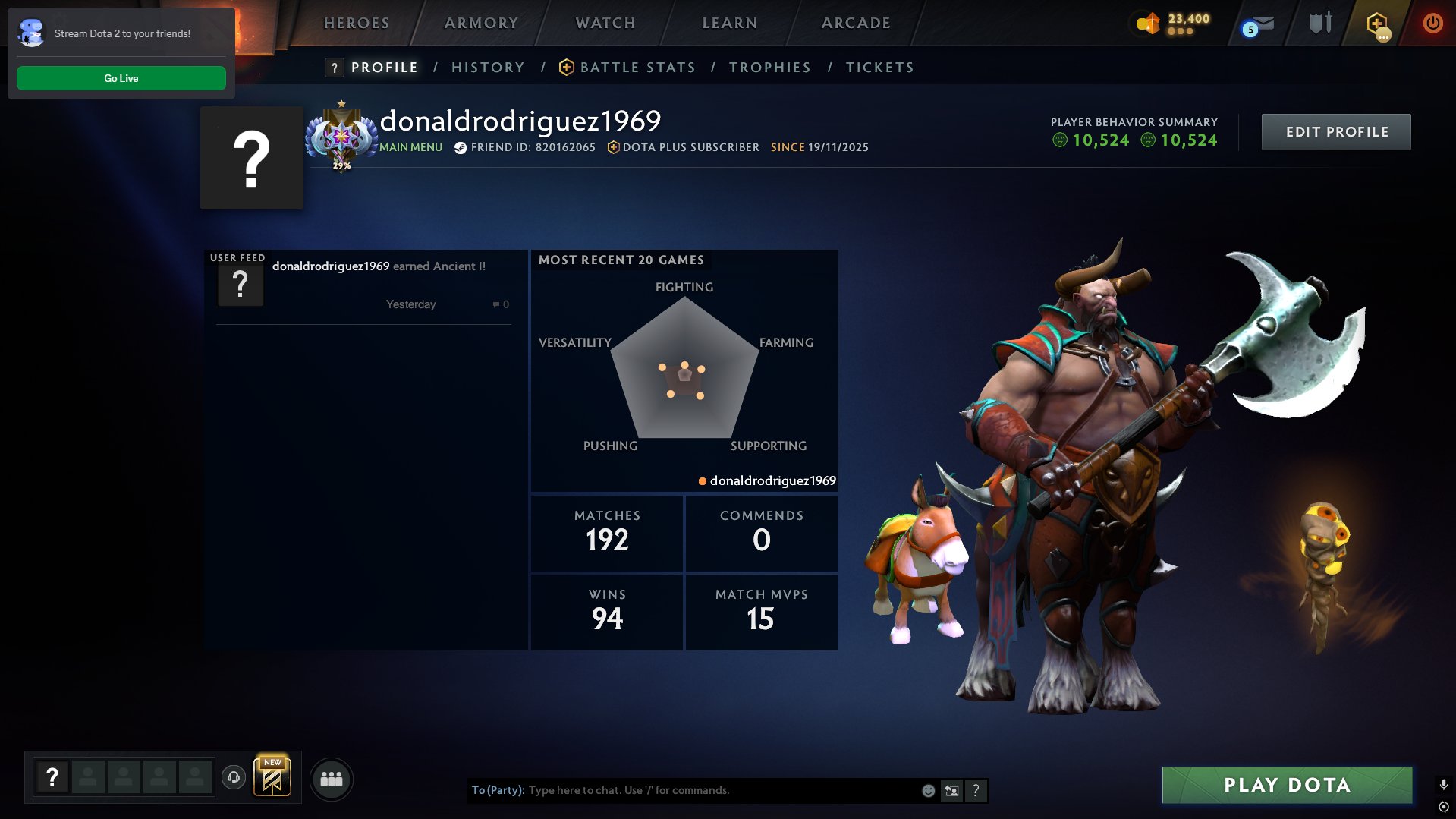 🏅 ММР 4000 | 🕒 130 годин | 🛡 10000