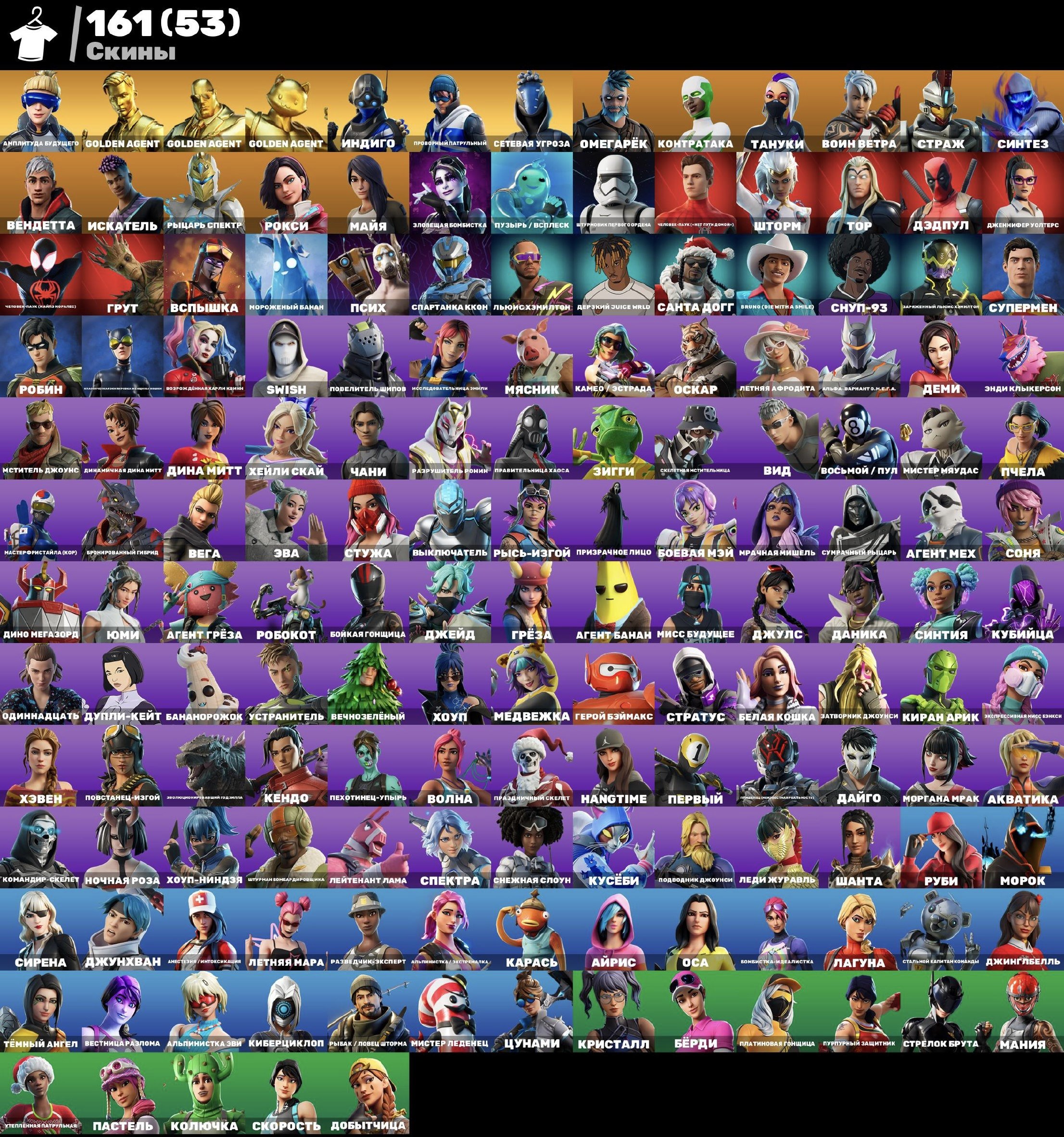 🎨 161 skins | 🌟 Fortnite account