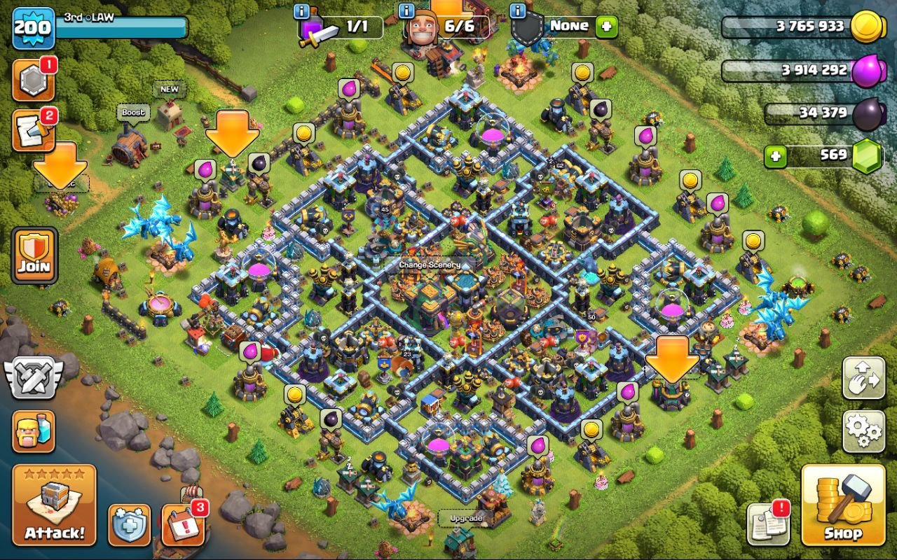 🏰 Clash of Clans акаунт | Ратуша 14 рівень | Рівень 200