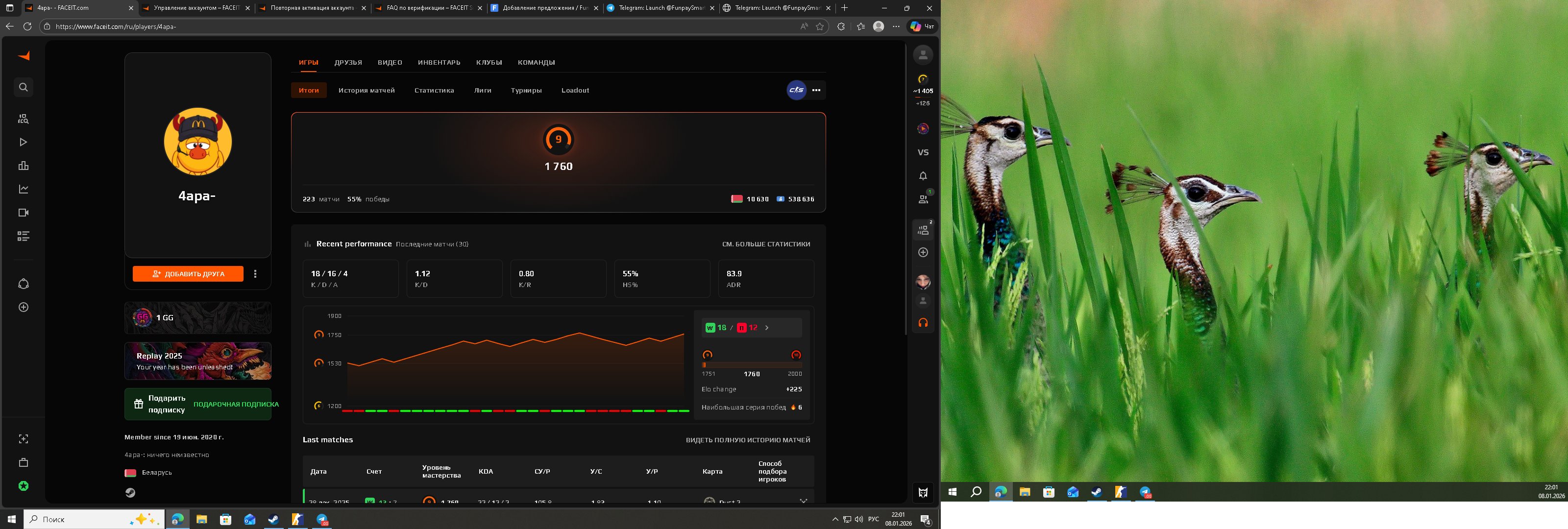 🏅 Faceit LVL 9 | 🌟 CS Prime | 🕒 0 hours — Ready for Competitive Play!