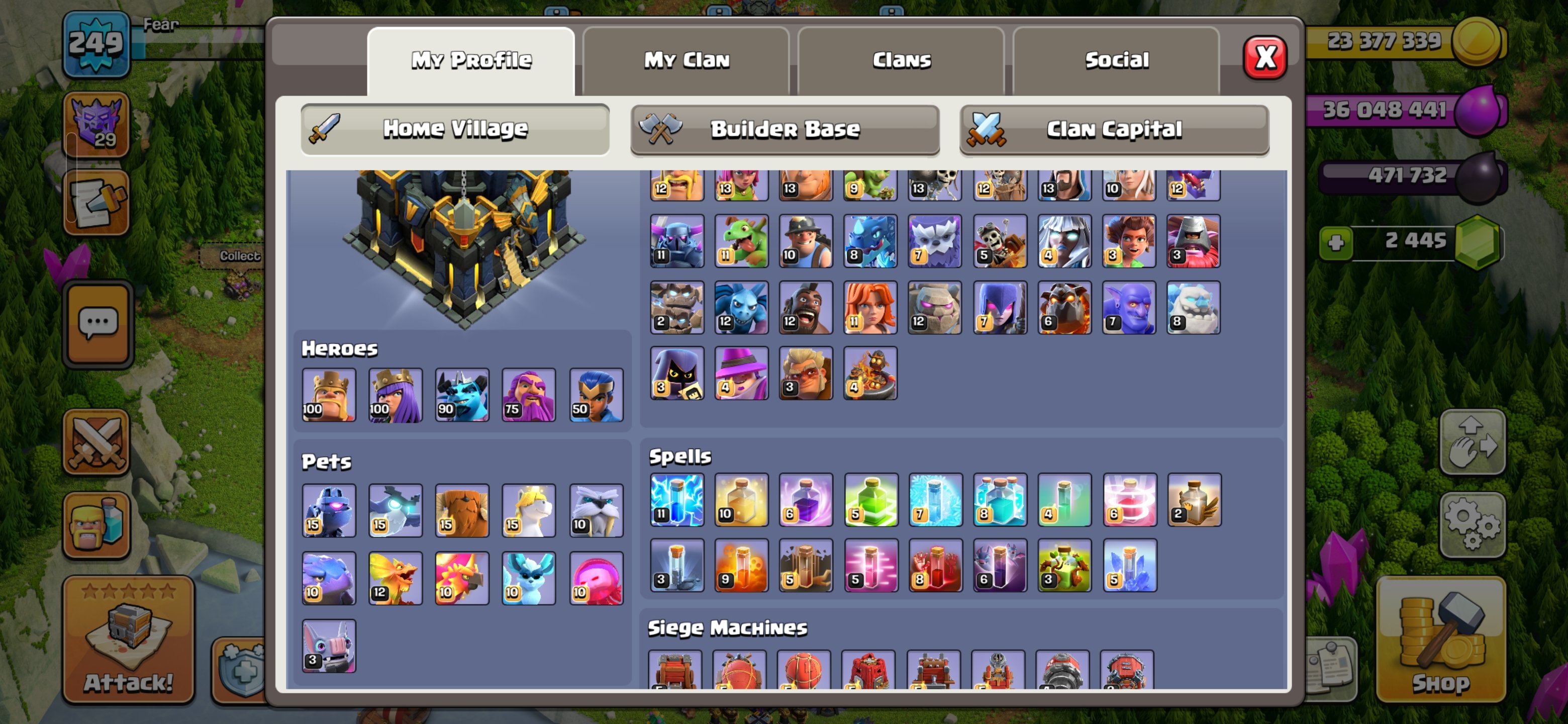 🏰 Clash of Clans акаунт | 17 ратуша | 100 рівень