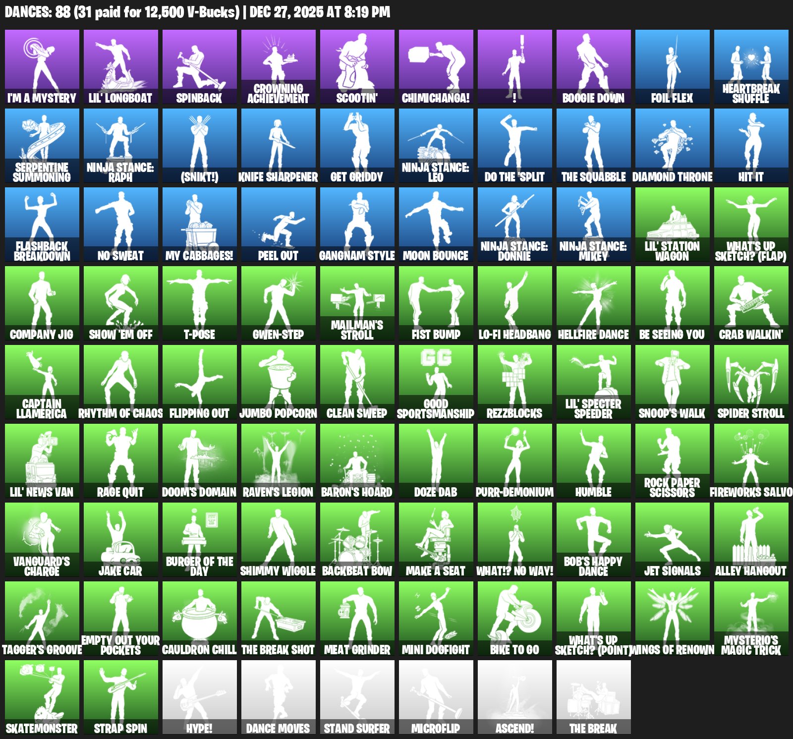 🎨 59 скинов | 🌟 Fortnite аккаунт