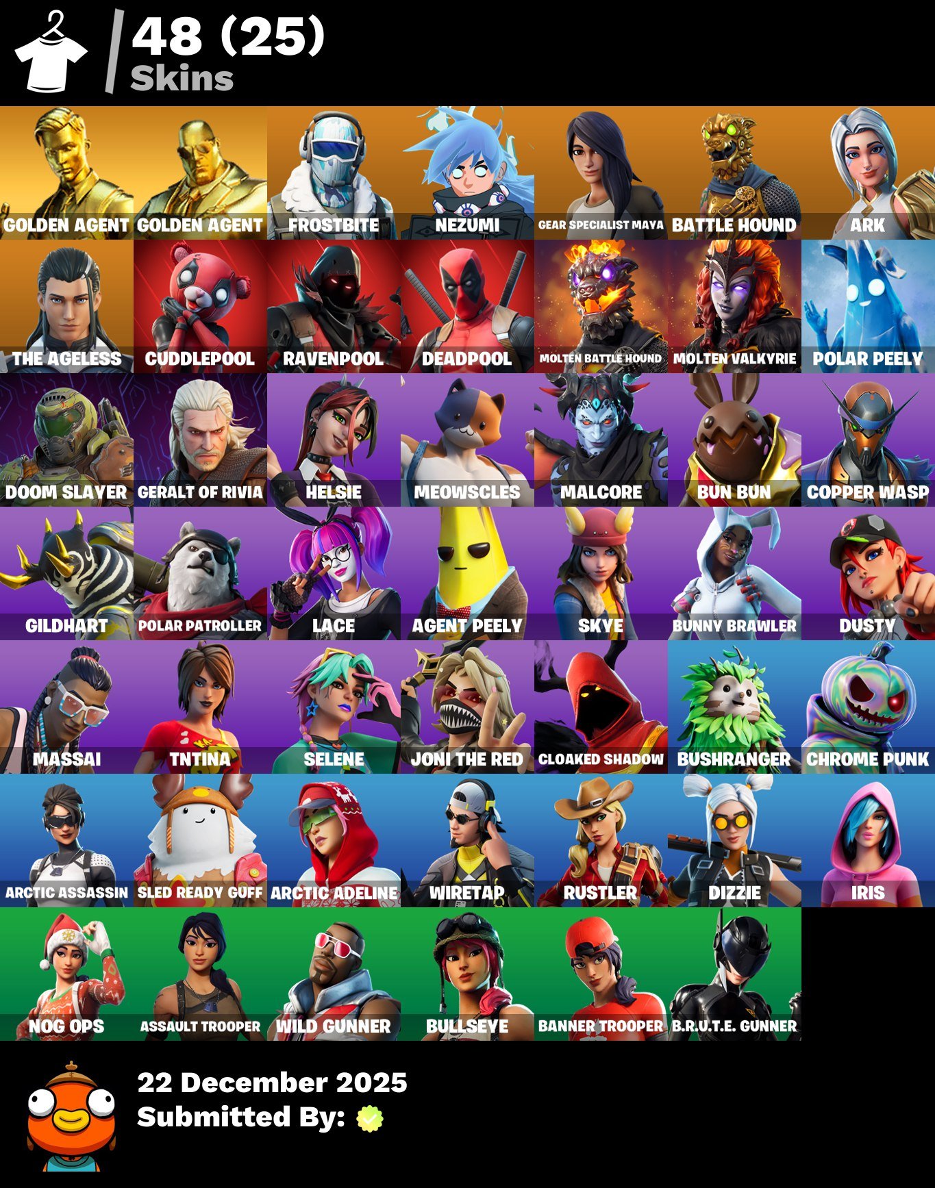 🎨 48 skins | 🌟 Fortnite account