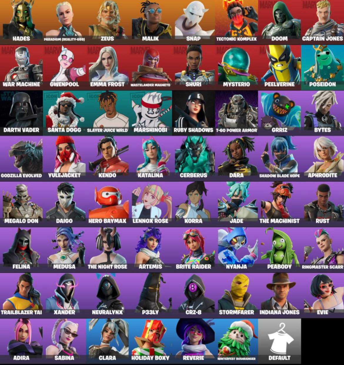 🎨 64 skins | 🌟 Fortnite account