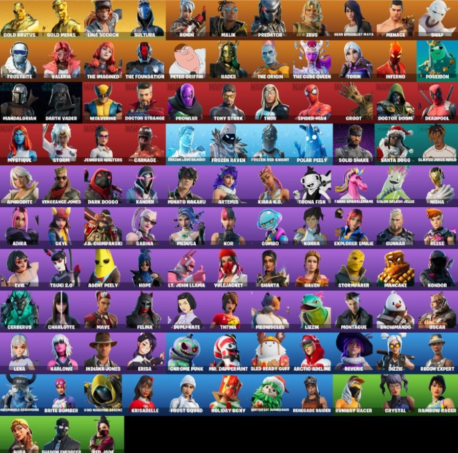 🎨 113 skins | 🌟 Fortnite account