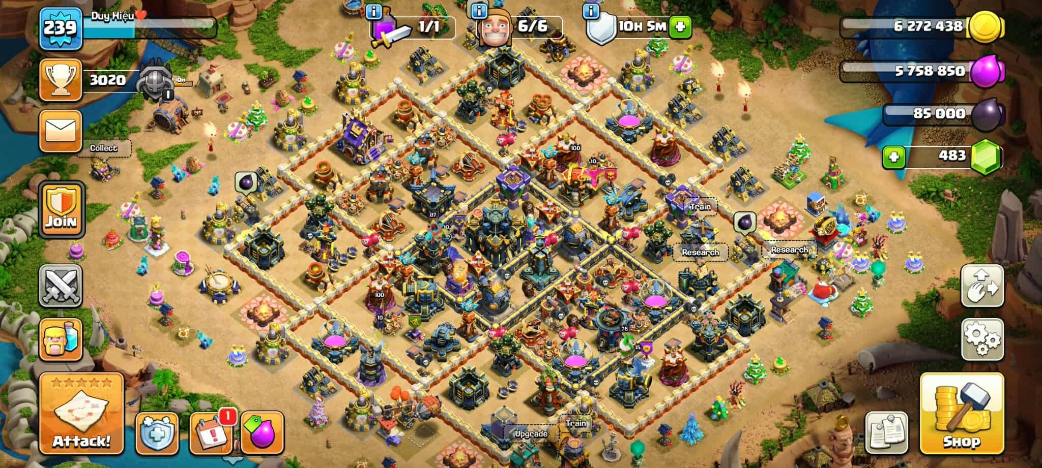 🏰 Clash of Clans акаунт | 17 ратуша | Рівень 239