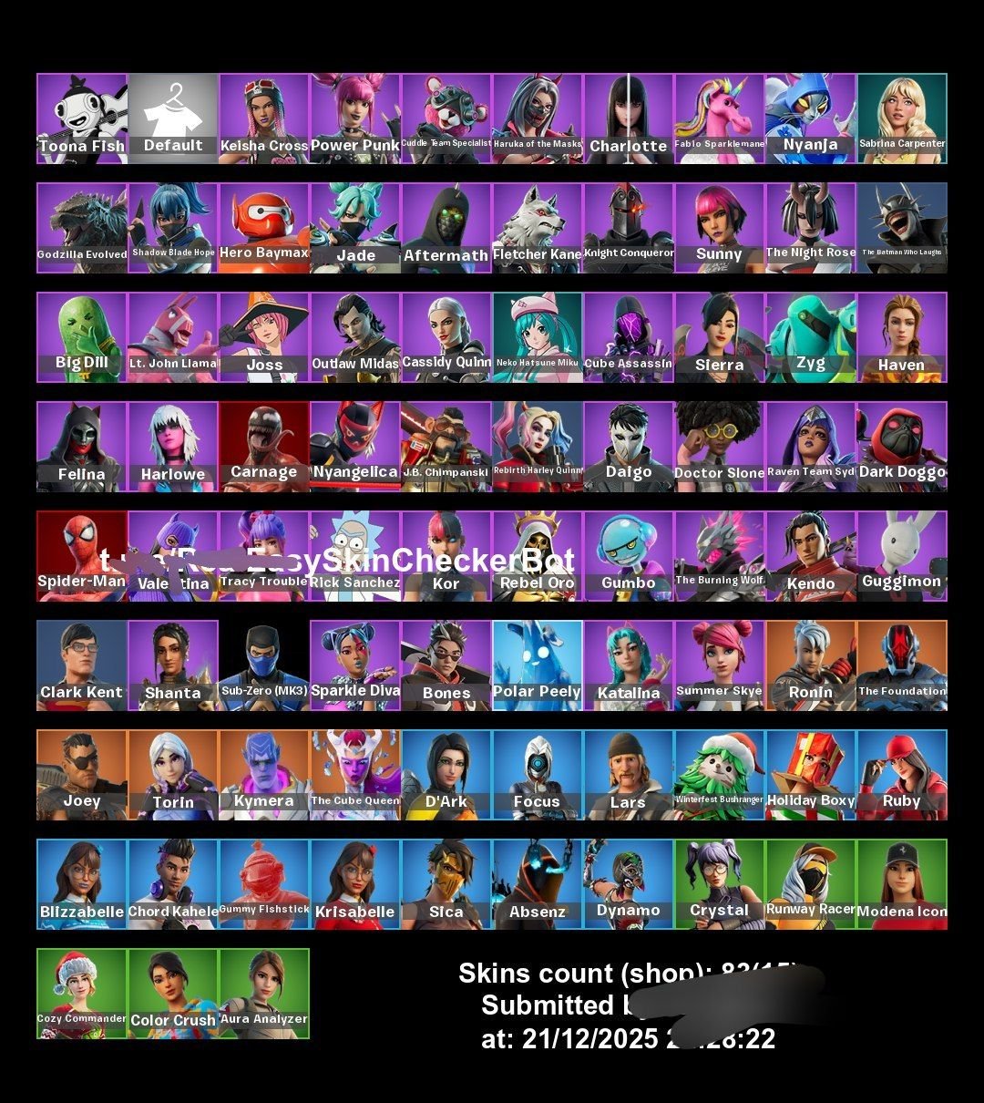 🎨 83 skins | 🌟 Fortnite account