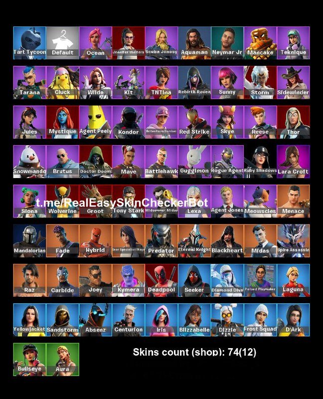 🎨 74 skins | 🌟 Fortnite account