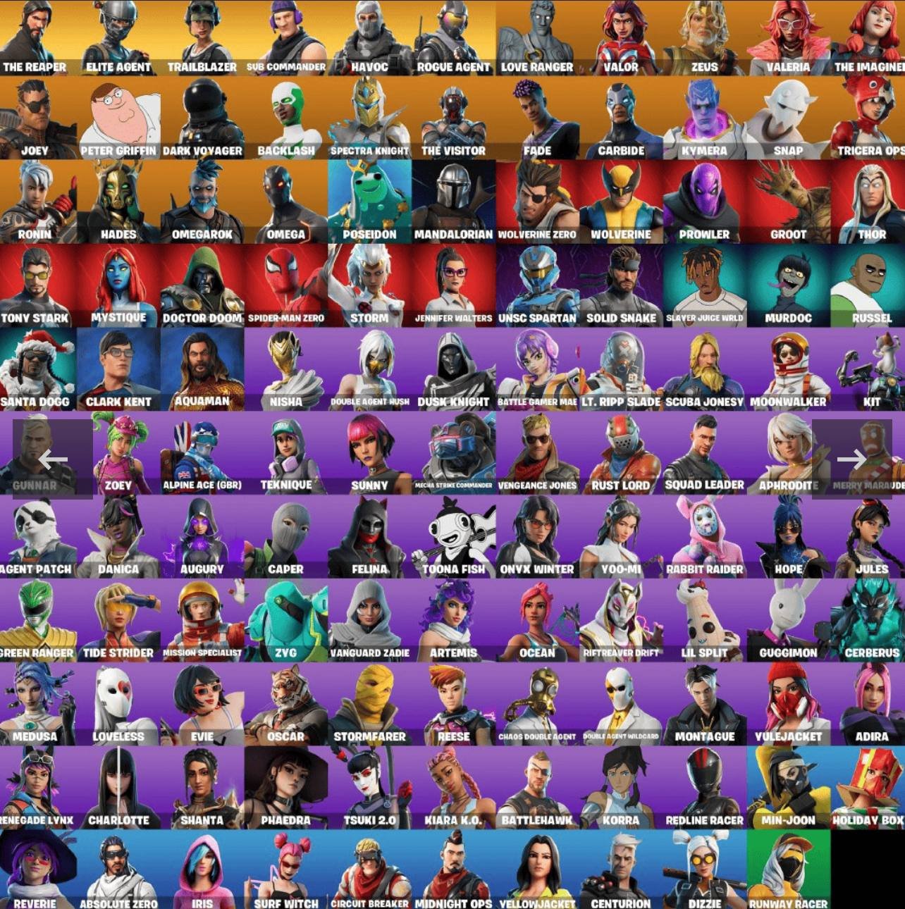 🎨 120 skins | 🌟 Fortnite account