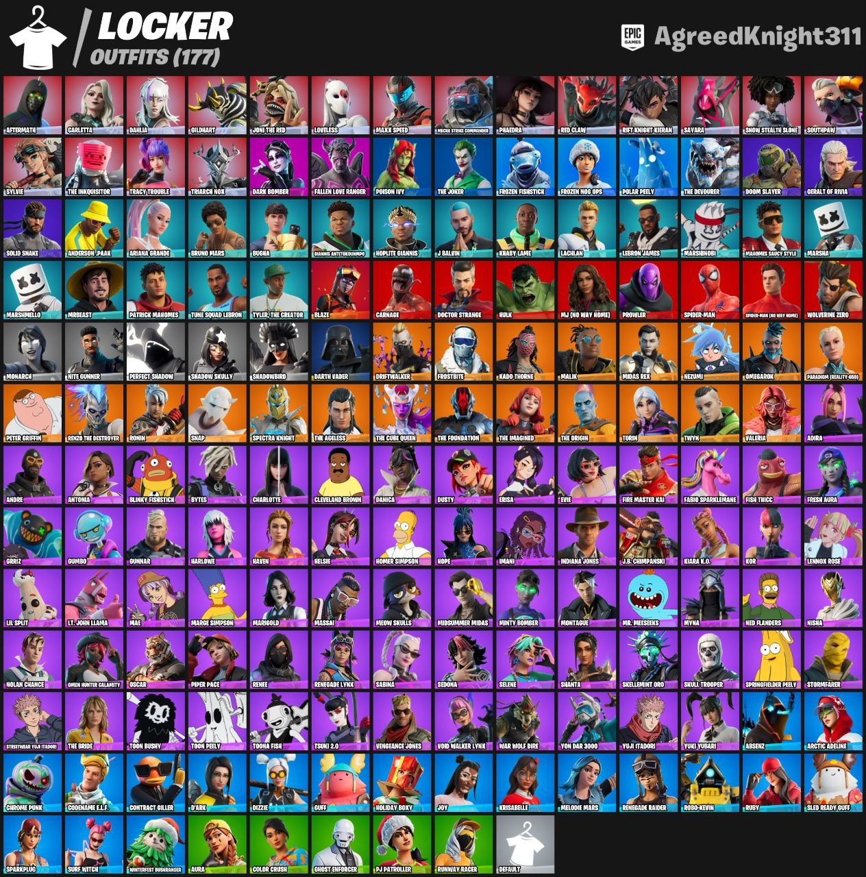 🎨 177 скінів | 🌟 Fortnite акаунт