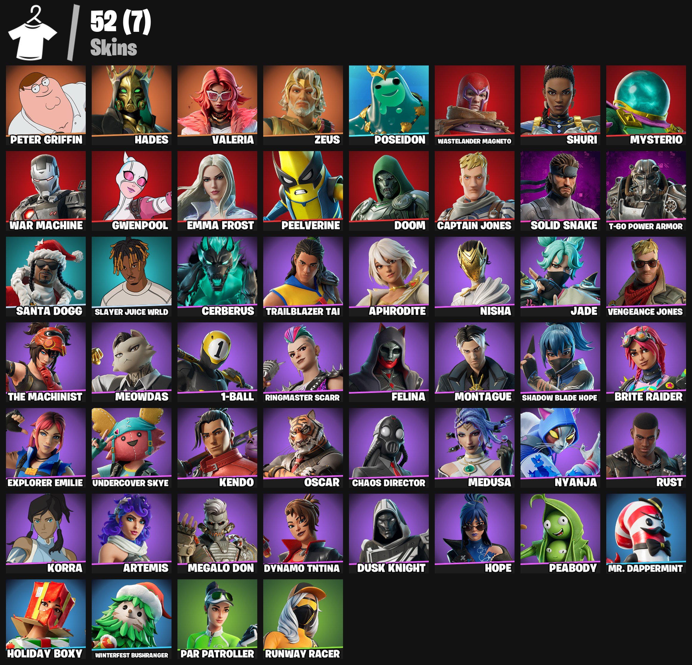 🎨 52 скінів | 🌟 Fortnite акаунт
