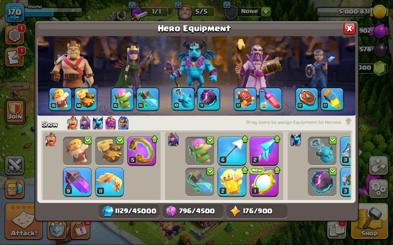 🏰 Clash of Clans акаунт | Ратуша 15 рівень | Уровень 170