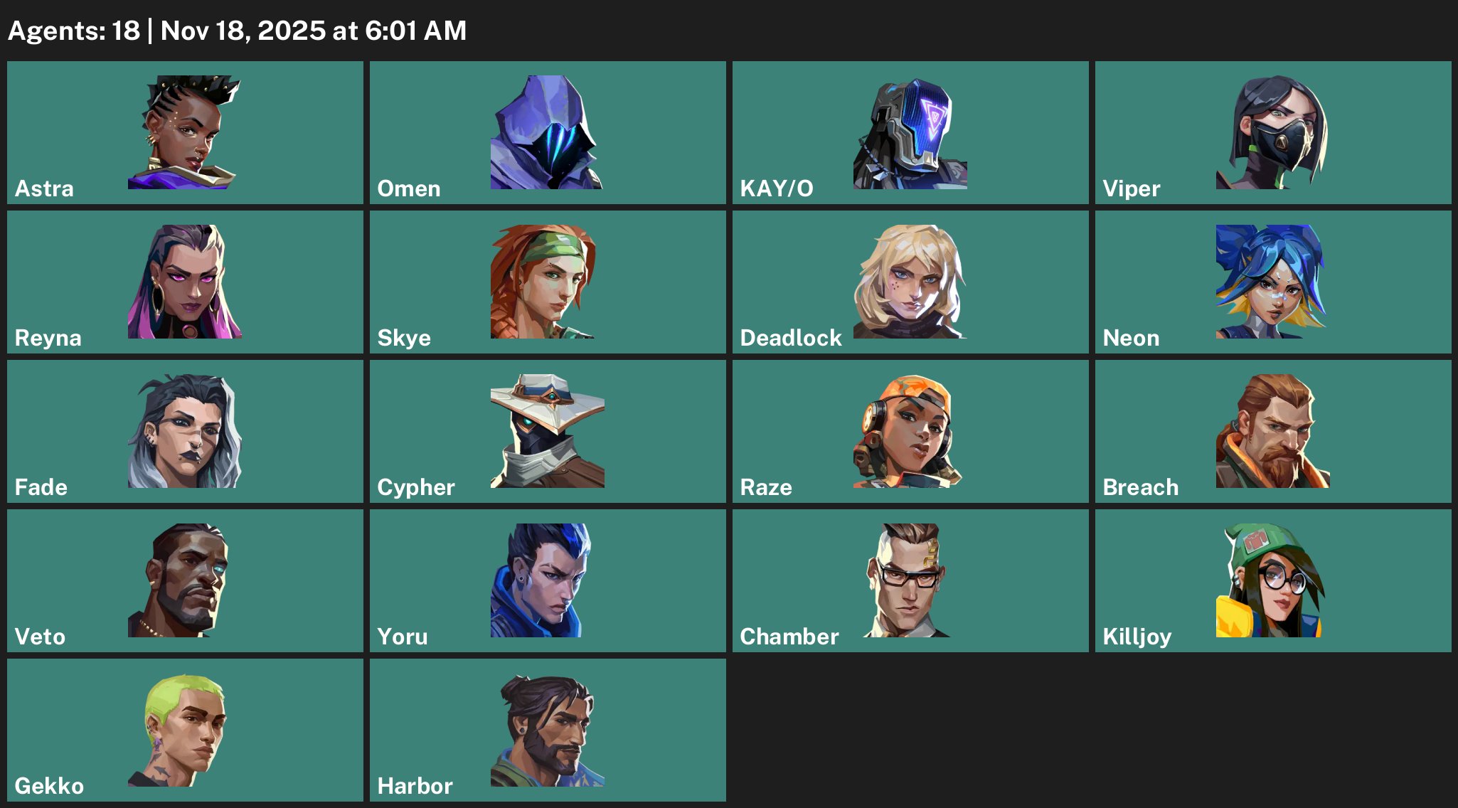 🎯 Valorant account | Silver 1 | EU | 18 agents