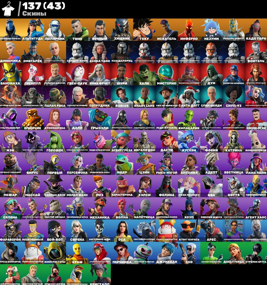 🎨 260 skins | 🌟 Fortnite account