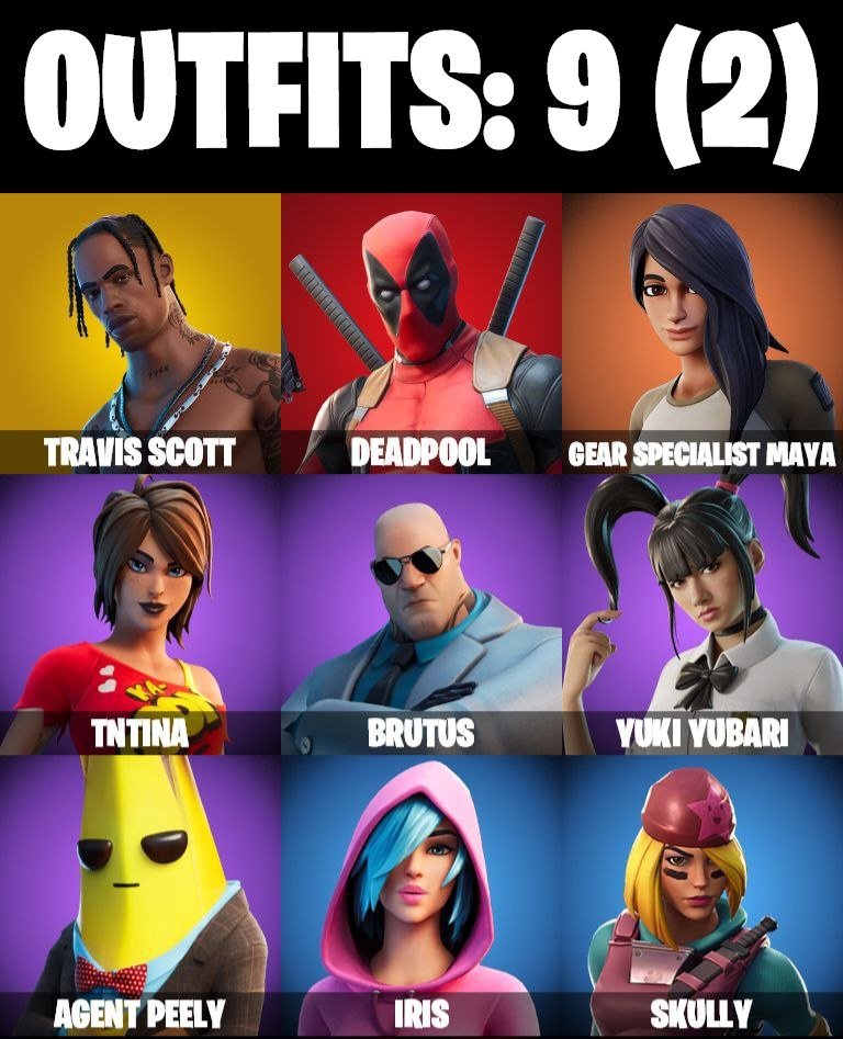 🎨 9 skins | 🌟 Fortnite account