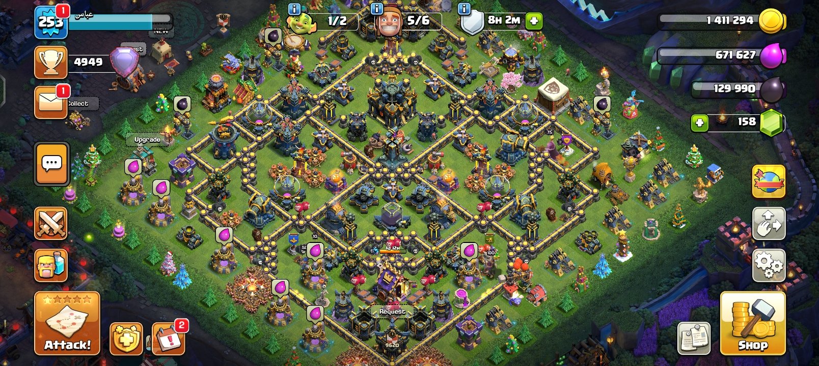 🏰 Clash of Clans акаунт | Ратуша 17 | Рівень 255