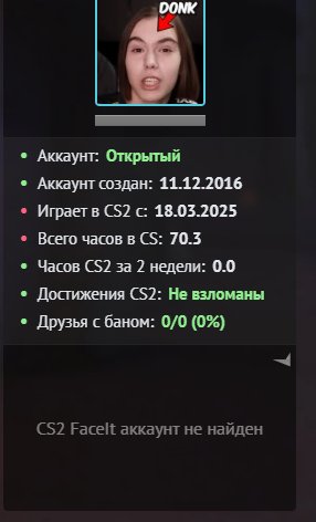 🏆 CS Prime | 🎯 Faceit LVL 0 | 🕒 70 hours — Ready for Competitive Matches