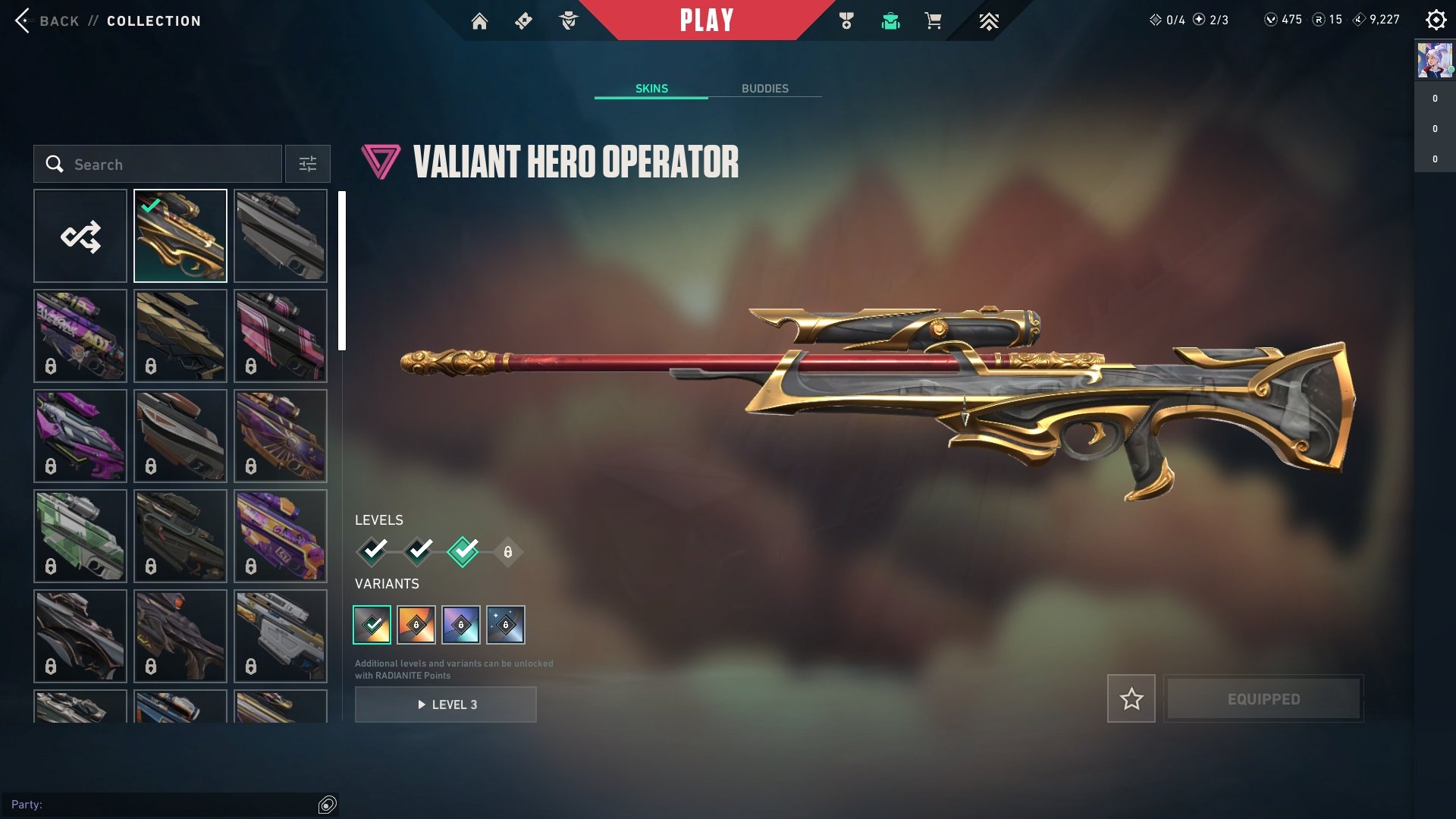 ● 30 skins | 1 Knife | Karambit Prime//2.0 ― Vandal Harbinger of Chaos ― Sheriff New Frontier