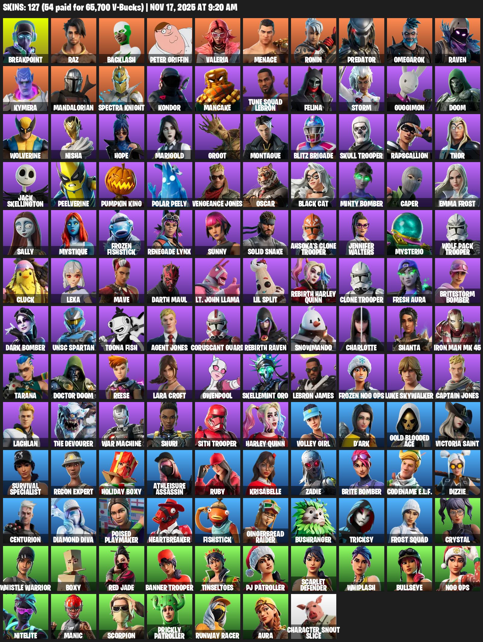 🎨 130 skins | 🌟 Fortnite account