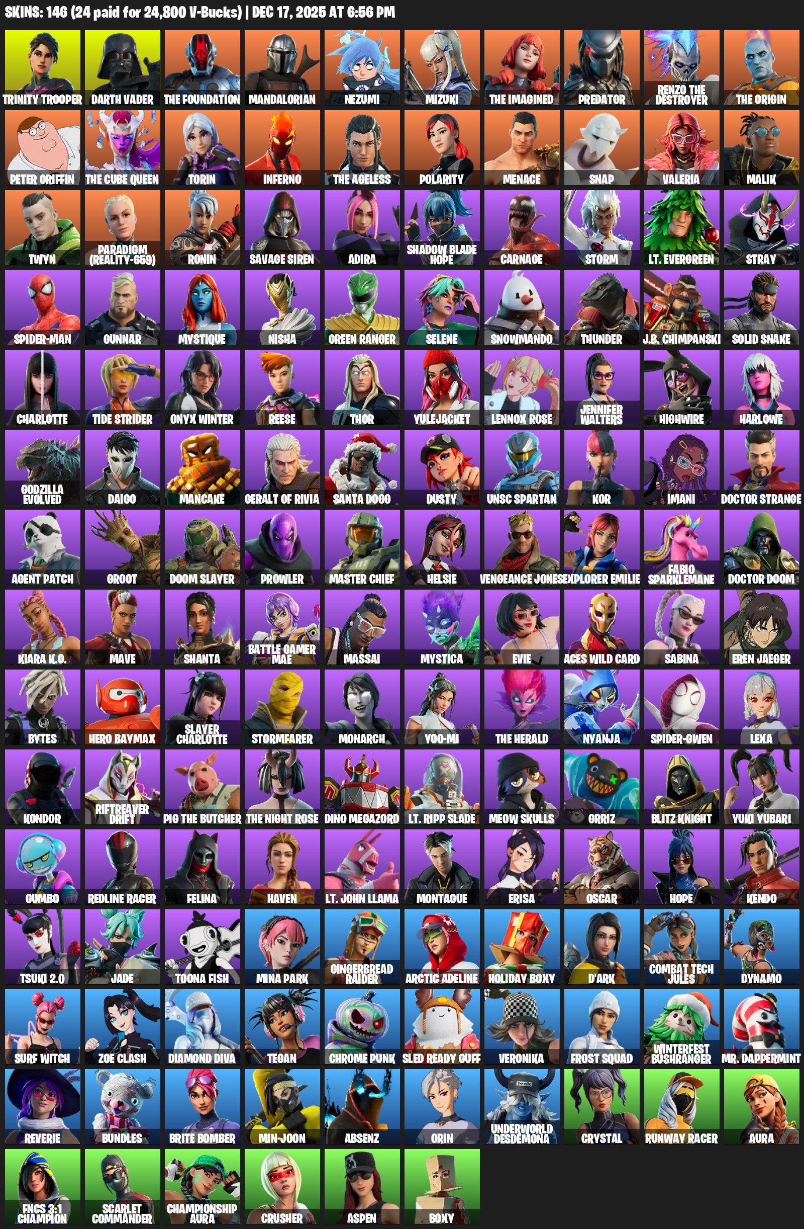 🎨 147 skins | 🌟 Fortnite account