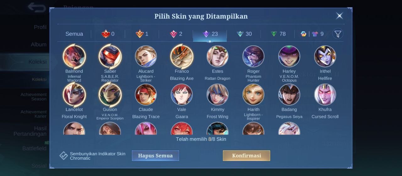 🎮 Mobile Legends акаунт | Міфічний | 69 героїв | 141 облич