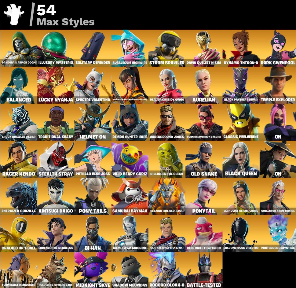 🎨 164 skins | 🌟 Fortnite account