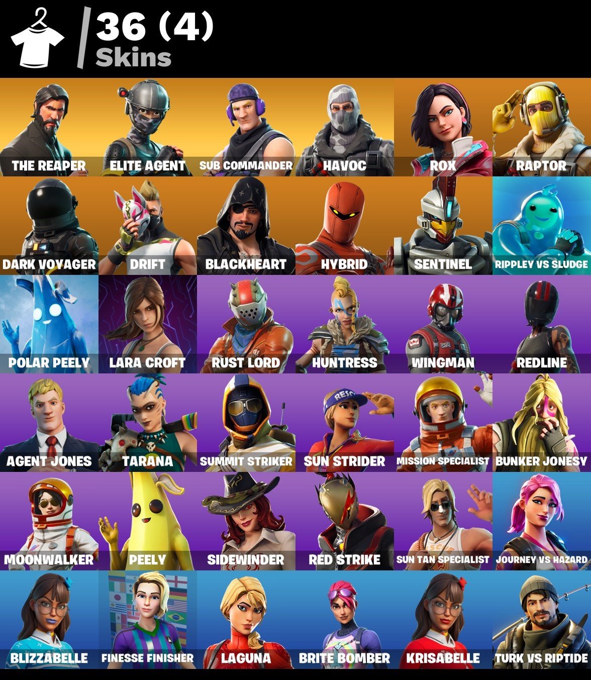 🎨 36 скінів | 🌟 Fortnite акаунт