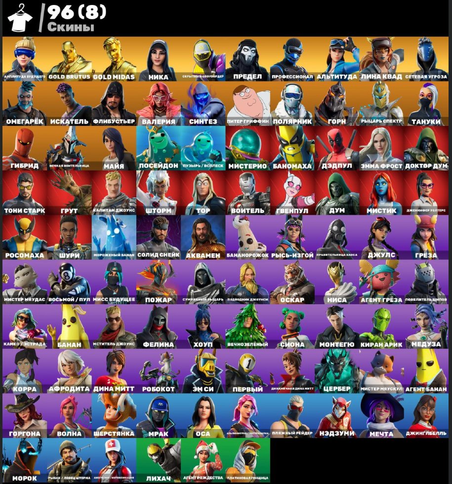 🎨 96 skins | 🌟 Fortnite account