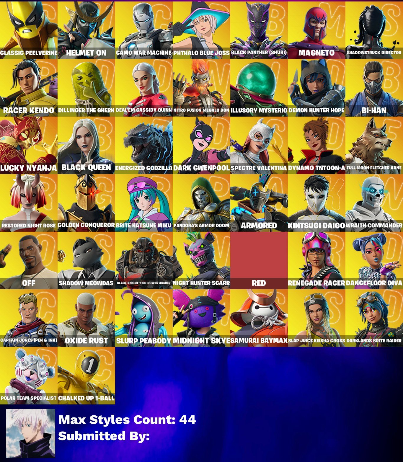 🎨 91 skins | 🌟 Fortnite account