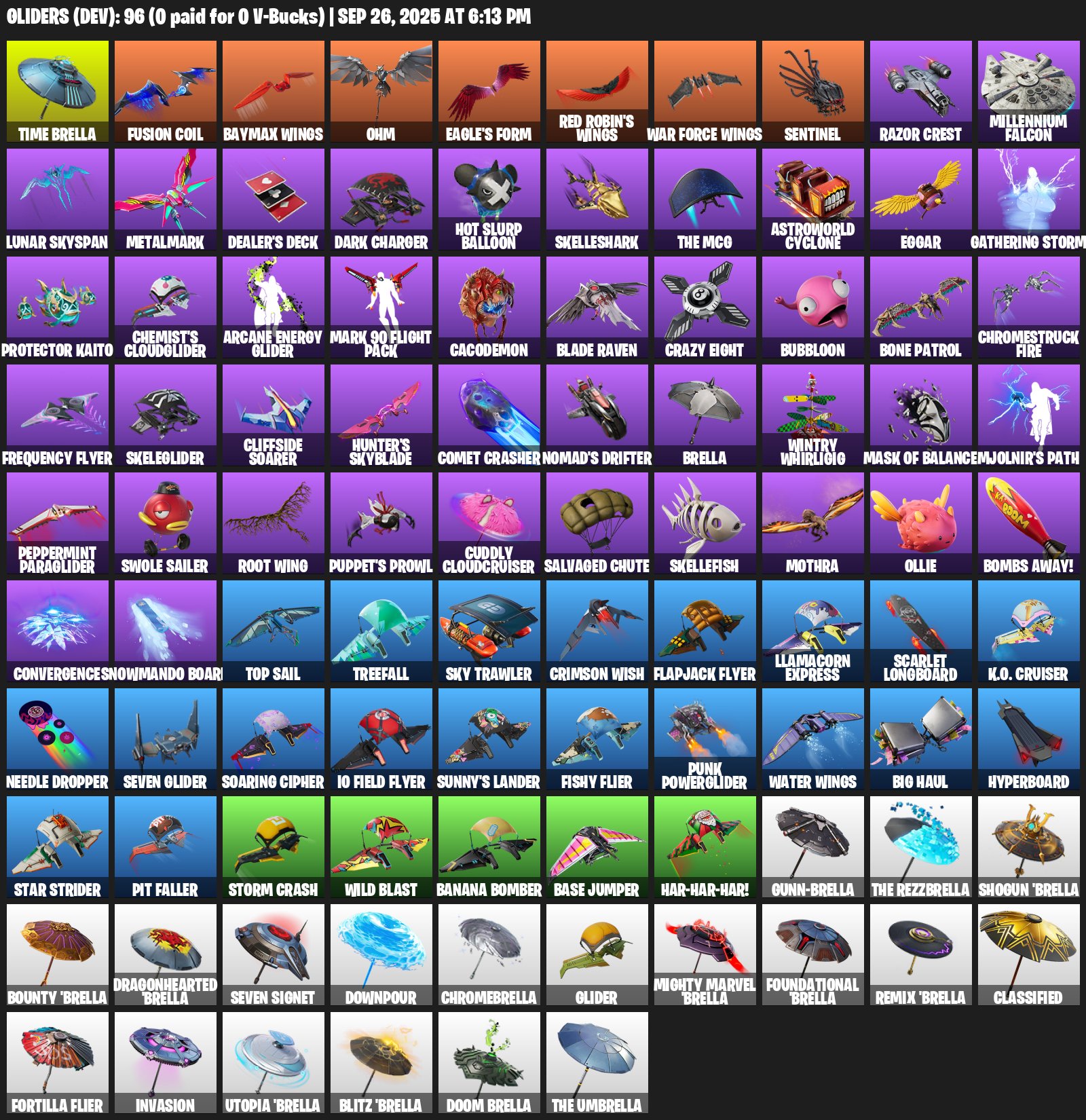 80 unique skins: Tony Stark, Wolverine, Deadpool, The Mandalorian, Lara Croft, Godzilla Evolved