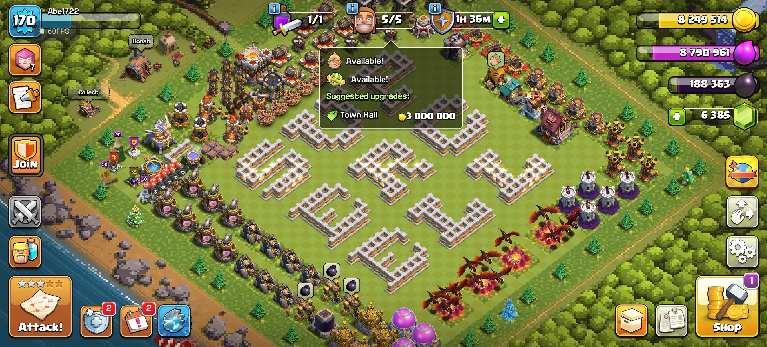 🏰 Clash of Clans акаунт | 11 ратуша | Рівень 170+