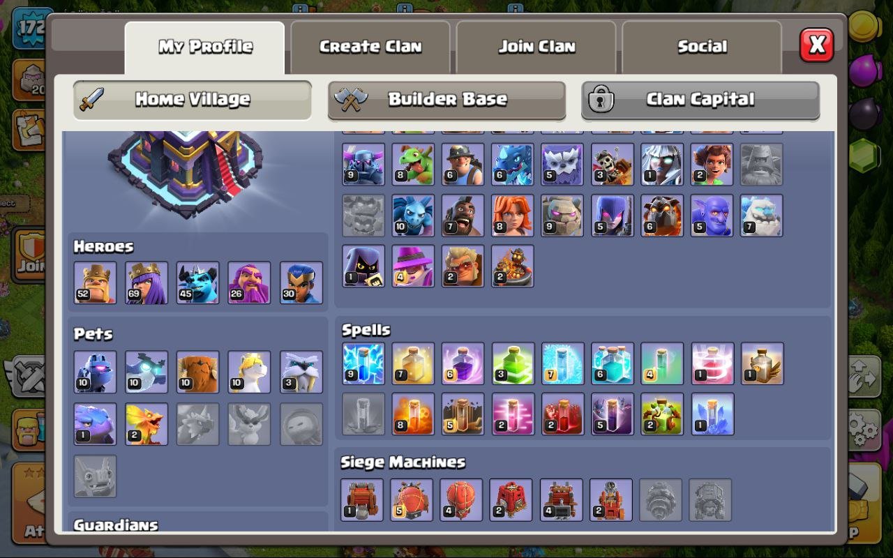 🏰 Clash of Clans акаунт | Ратуша 15 | Рівень 172