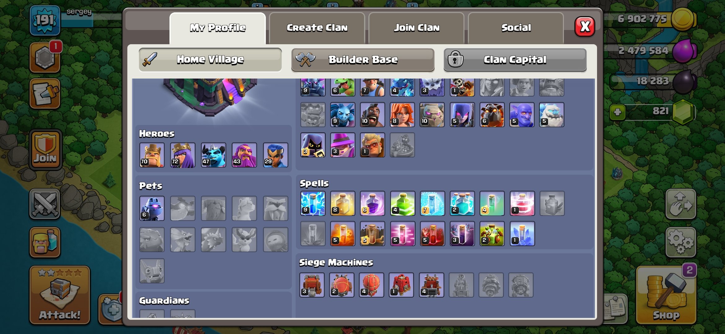 🏰 Clash of Clans акаунт | Ратуша 14 рівень | Уровень 0