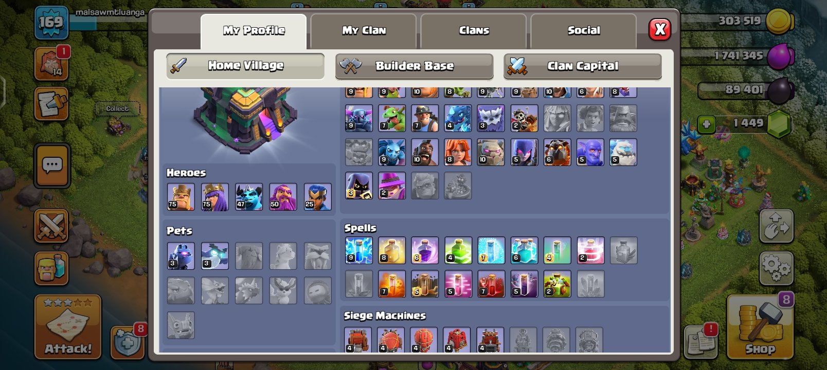 🏰 Clash of Clans акаунт | Ратуша 14 рівень | 170 рівень