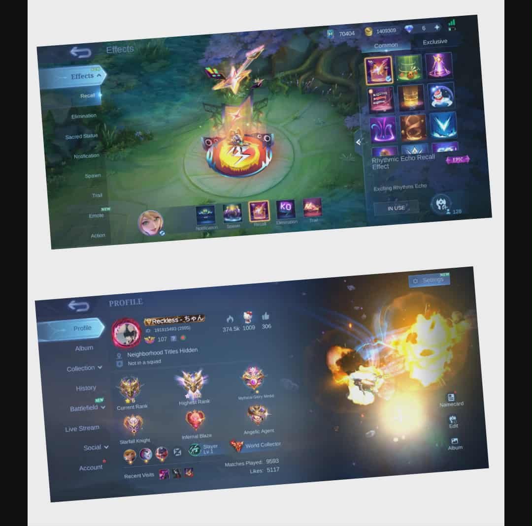 🎮 Mobile Legends account | Mythical Immortal | 130 heroes | 662 skins