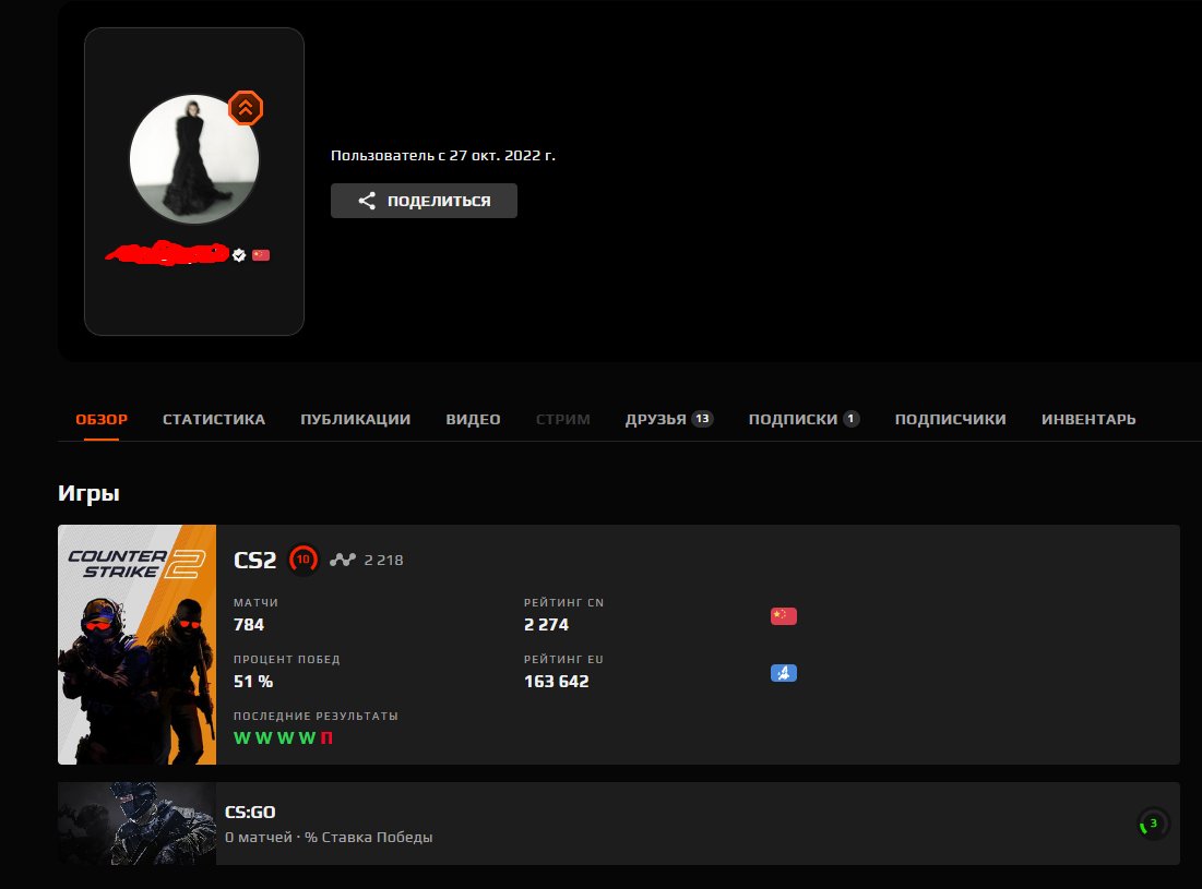 🏆 CS Prime | 🎯 FACEIT LVL 10 | 🕒 0 часов — Готов к соревновательным матчам!