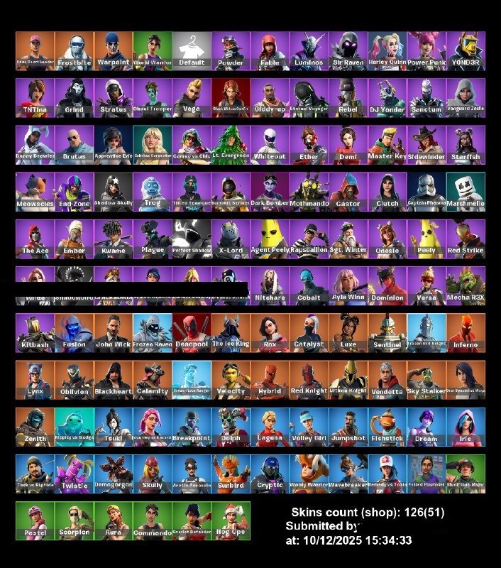 🎨 126 skins | 🌟 Fortnite account