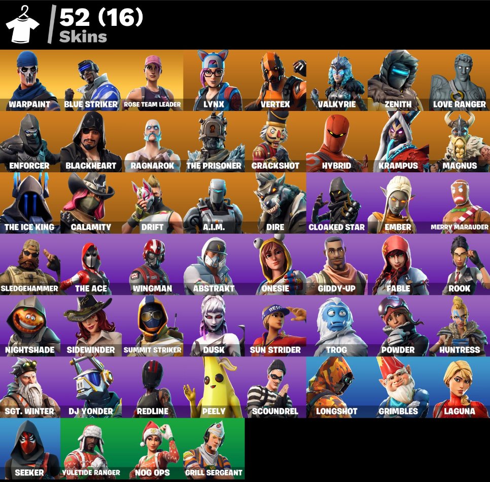 🎨 52 skins | 🌟 Fortnite account
