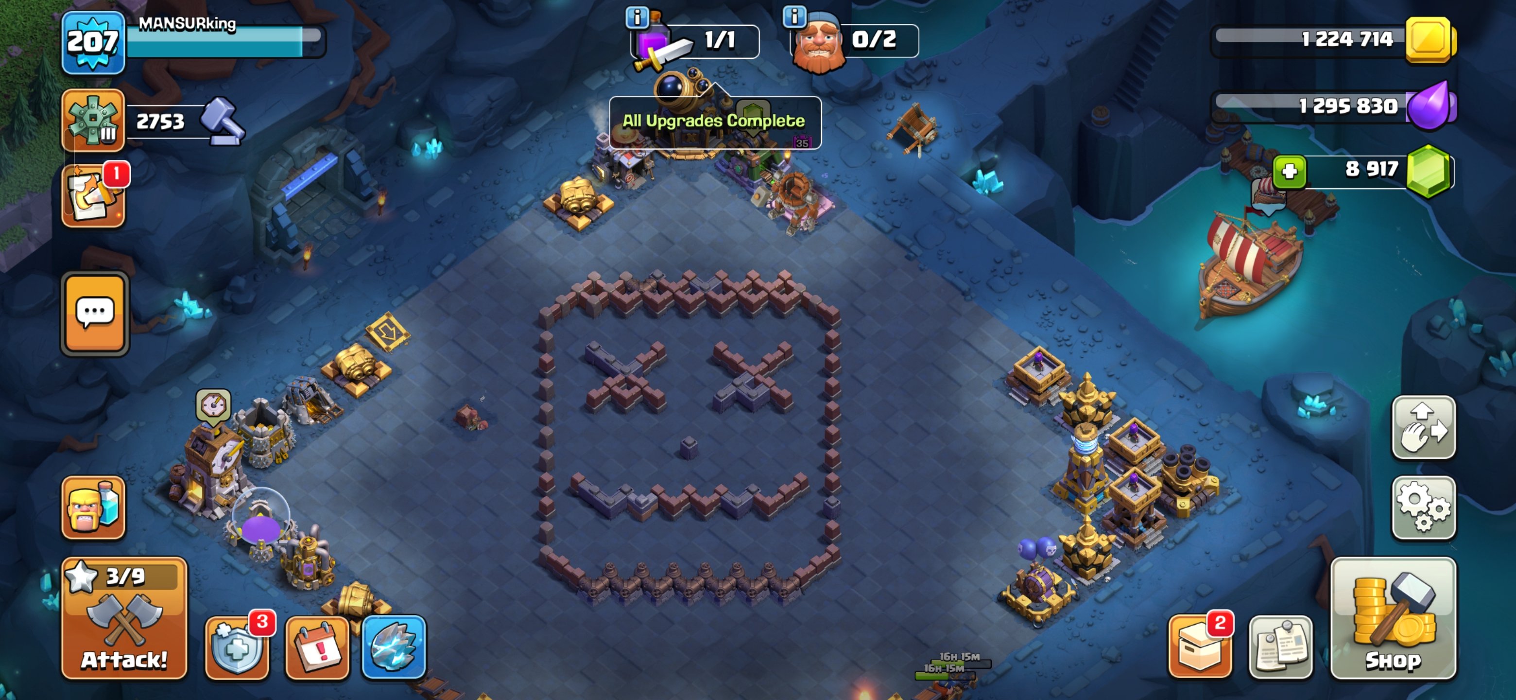 🏰 Clash of Clans акаунт | Ратуша 16 рівня | Рівень 0