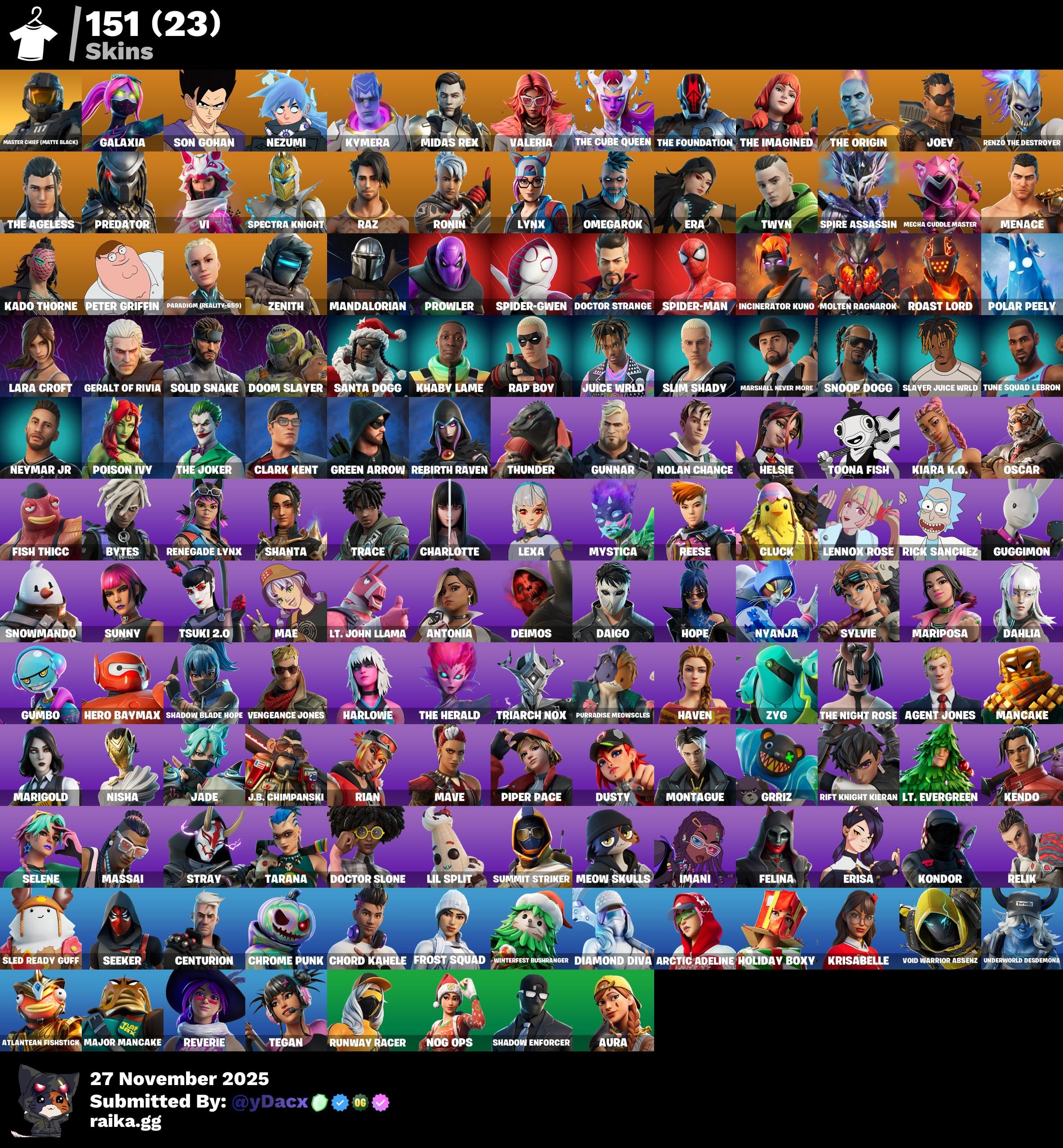 🎨 151 skins | 🌟 Fortnite account