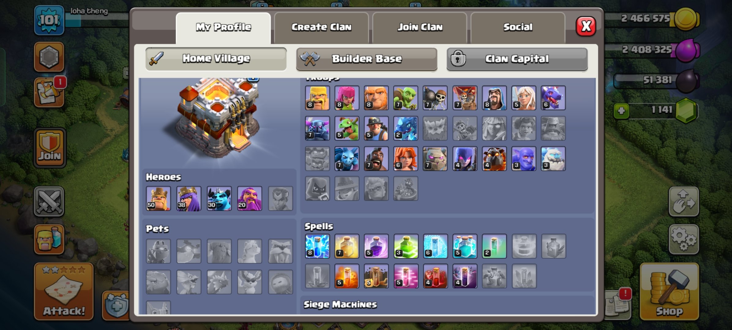 🏰 Clash of Clans акаунт | Ратуша 11 рівень | Рівень 101