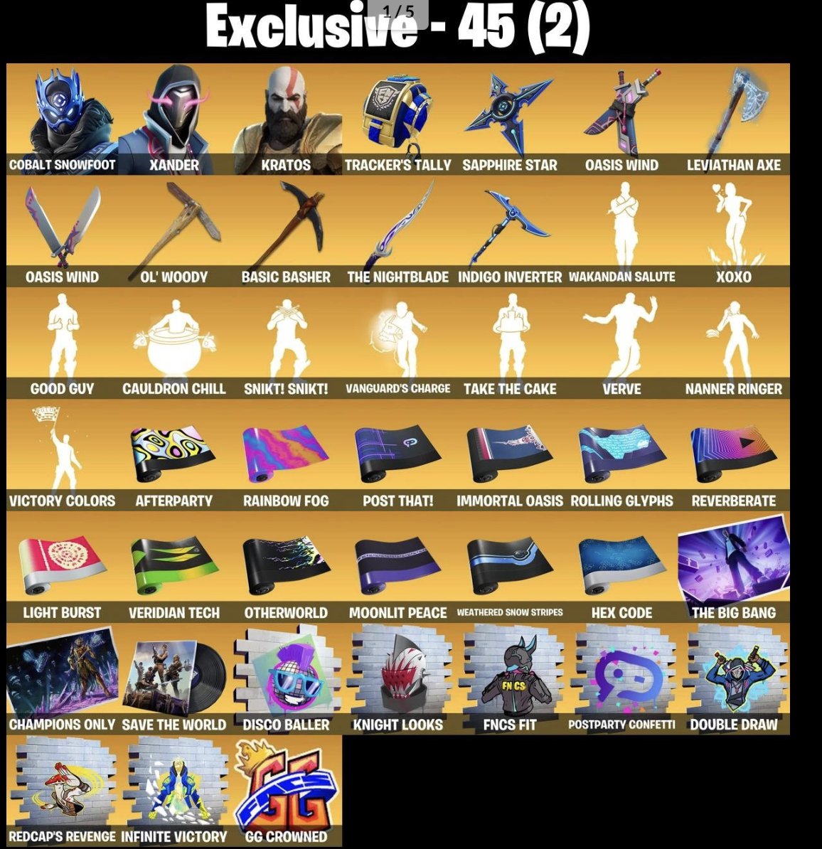 🎨 232 skins | 🌟 Fortnite account