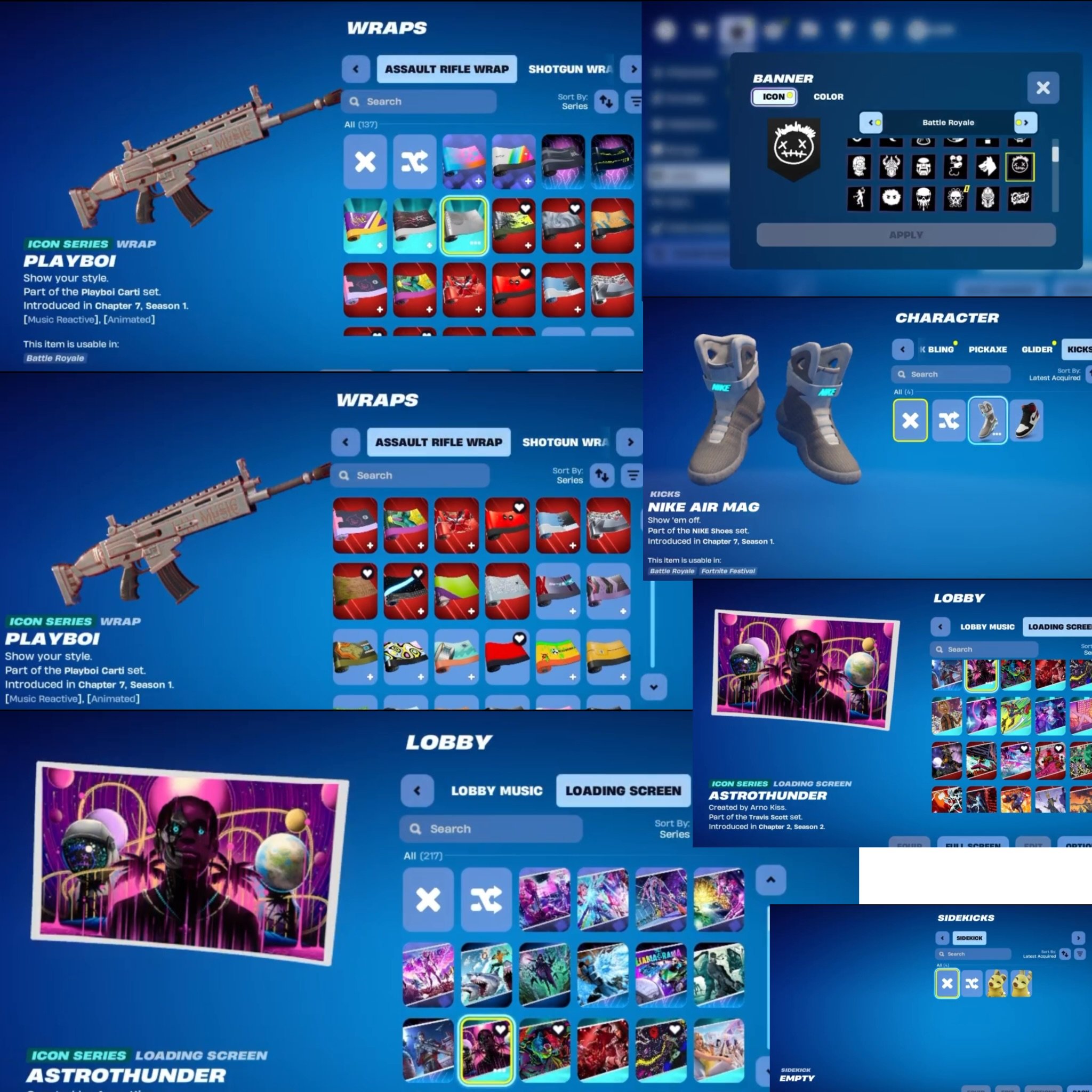 🎨 162 скина | 🌟 Fortnite аккаунт