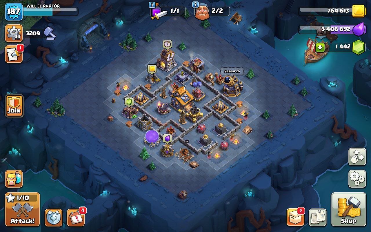 🏰 Clash of Clans акаунт | 15 ратуша | 187 рівень